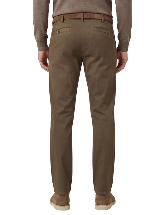 Meyer New york flatfront broek bruin katoen - Image 2