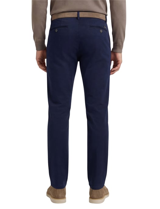 katoenen broek Meyer Bonn donkerblauw flatfront - Image 2