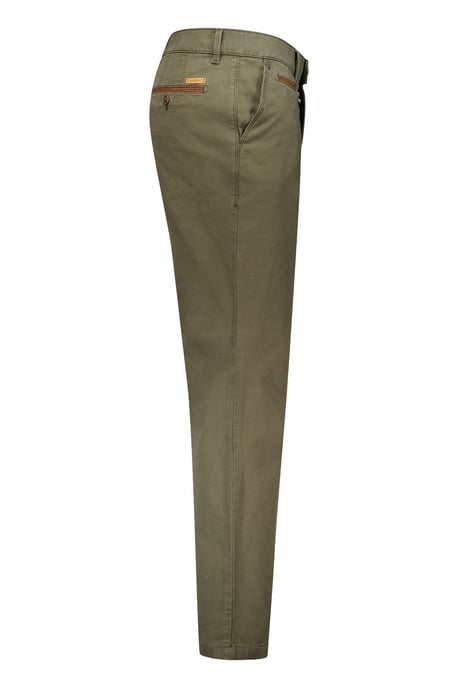 katoenen broek Gardeur Benny groen effen - Image 3
