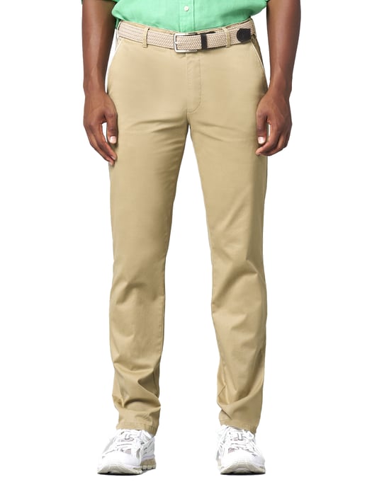 katoenen broek Meyer New York beige - Image 1