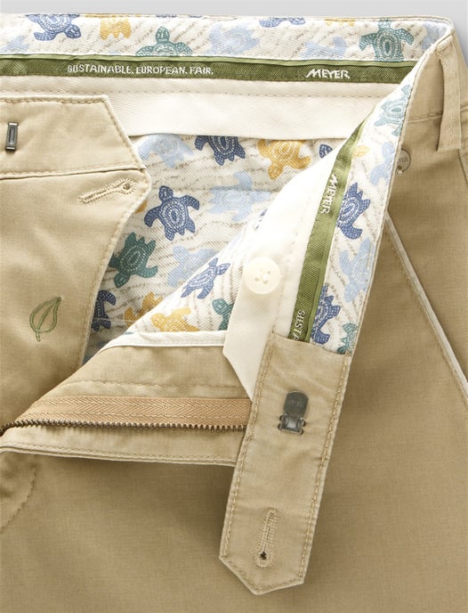 katoenen broek Meyer New York beige - Image 3