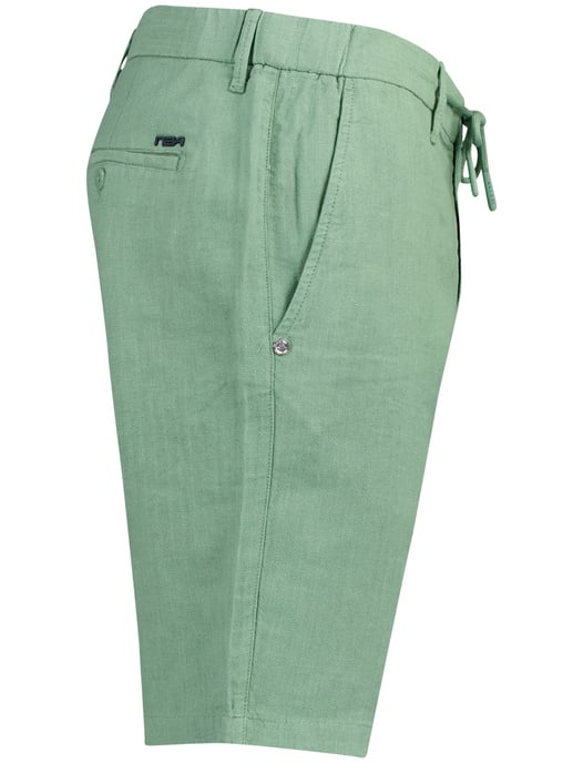 Linnen korte broek groen New Zealand effen omslag - Image 3
