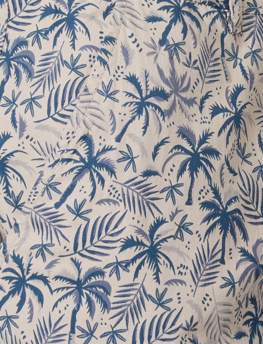 Shorts Casa Moda Steve palm print creme - Image 3
