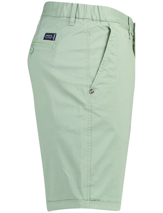 Groene korte broek New Zealand katoen met omslag - Image 3