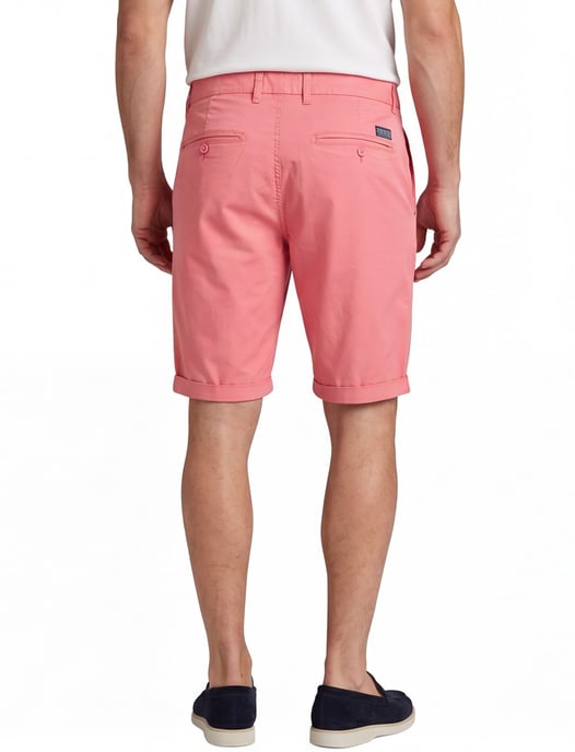 Roze korte broek New Zealand van katoen met omslag - Image 2