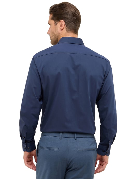 business stretch overhemd Eterna donkerblauw - Image 2
