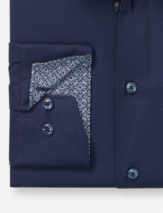 Olymp overhemd Luxor 24/Seven navy Modern Fit effen - Image 3