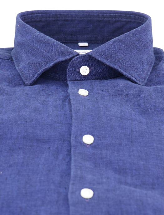 Overhemd Seidensticker linnen donkerblauw regular fit - Image 3