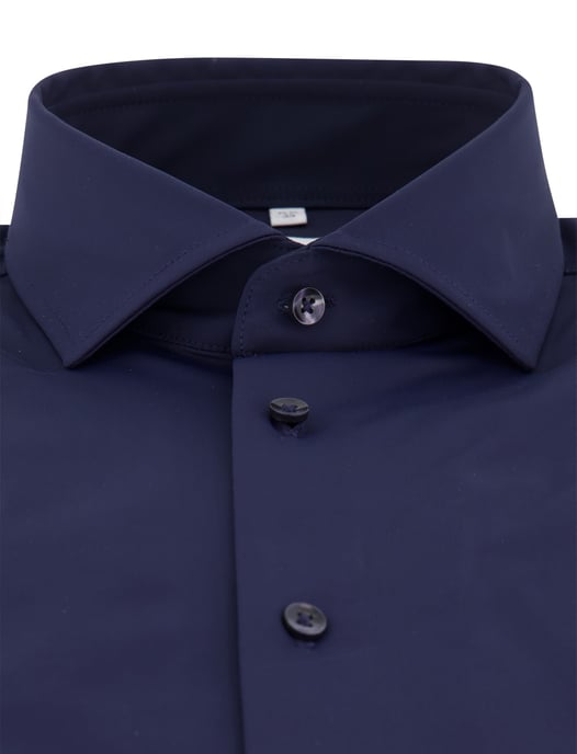 Overhemd Seidensticker donkerblauw cutaway boord lange mouw - Image 3