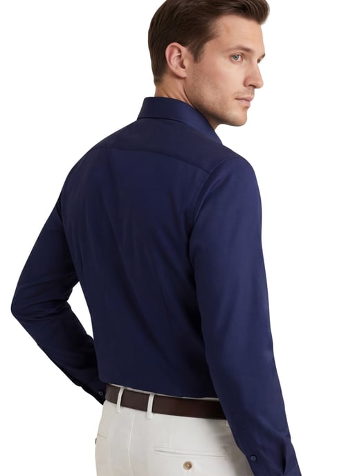 Business overhemd Olymp Level Five body fit donkerblauw - Image 2