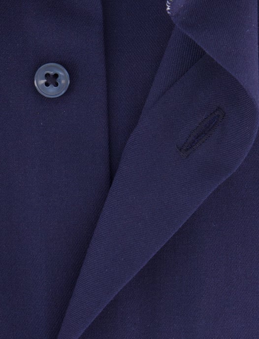 katoenen overhemd Olymp wijde fit effen donkerblauw - Image 4