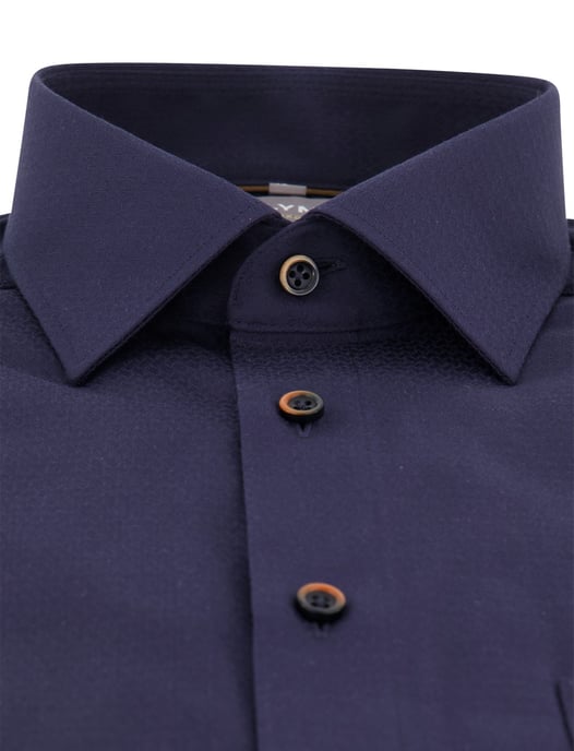 katoenen overhemd Olymp wijde fit donkerblauw - Image 3
