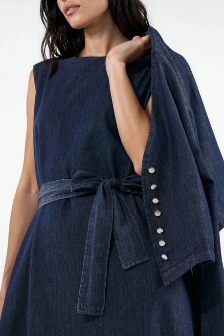 Denim Jas & Maxi Jurk Twee-Delige Set - Image 4