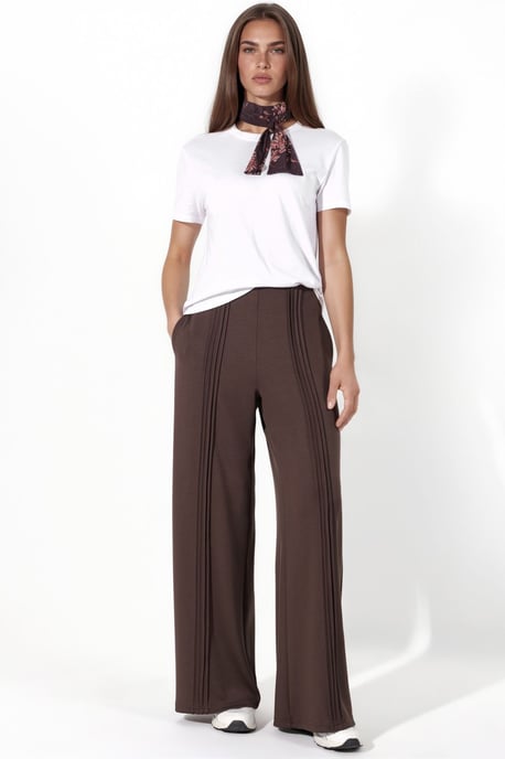 Modal Touch Rib Detail Straight Leg Pants - Image 2