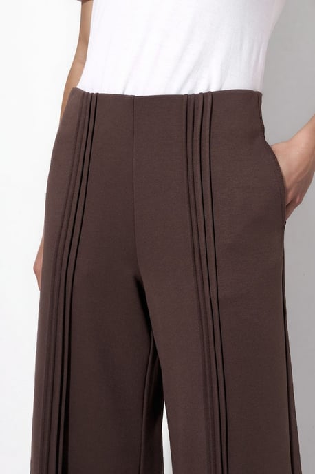 Modal Touch Rib Detail Straight Leg Pants - Image 6