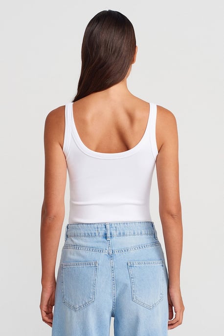 Sleeveless Ribbed Cotton-blend Bodysuit - Image 3
