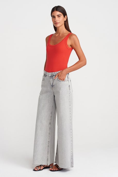 Sleeveless Ribbed Cotton-blend Bodysuit - Image 4
