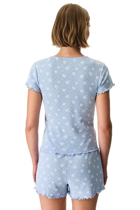 Coralie Pointel Crunchy Floral Patterned Short-Sleeve Shorts Pyjama Set - Image 5