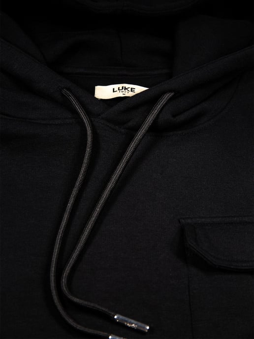 Luke 1977 Men's Four Oakes Oversized Hoodie in Black - Image 5
