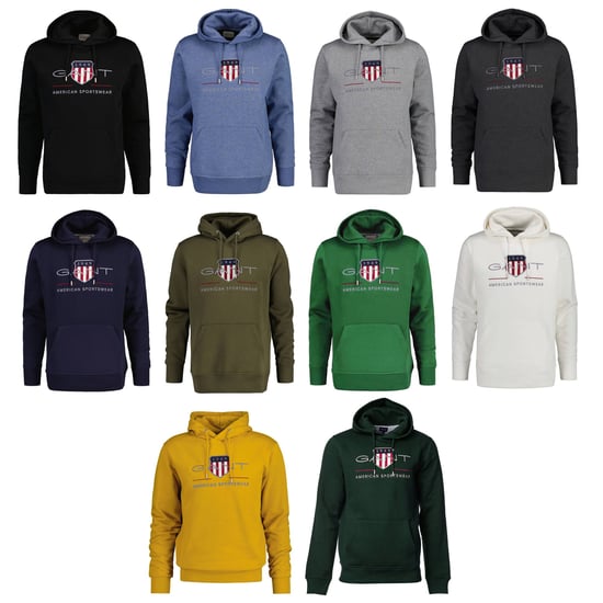 Gant Regular Archive Shield Hoodie Sweatshirt - Image 1
