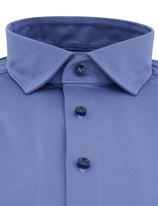 Olymp overhemd level five body fit jersey blauw - Image 3