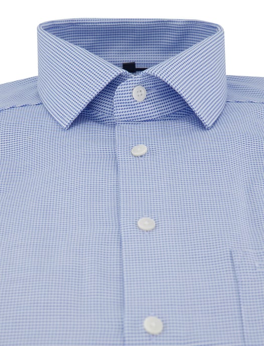 Olymp overhemd blauw normale fit katoen strijkvrij - Image 3