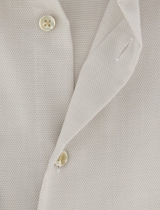 Strijkvrij overhemd beige Seidensticker Slim Fit katoen - Image 4
