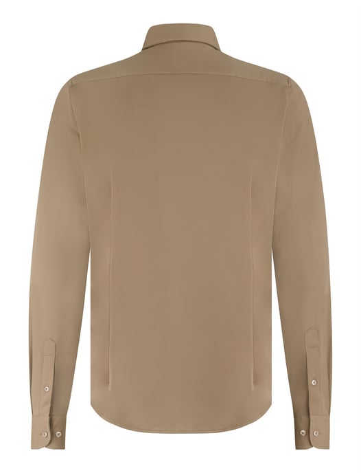 Overhemd Blue Industry beige effen stretch - Image 2