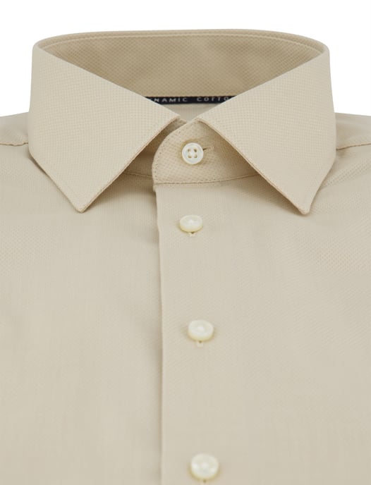 Beige katoenen overhemd Eterna Modern Fit strijkvrij - Image 3