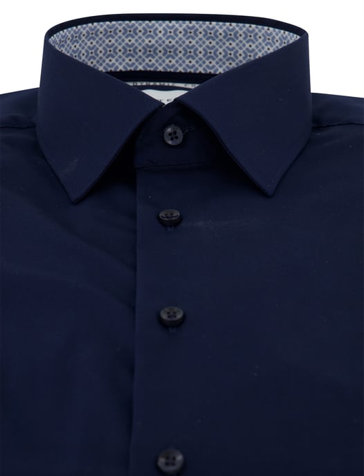 Navy Eterna overhemd Modern Fit - Image 3