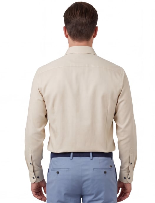 overhemd Olymp Luxor Comfort Fit beige strijkvrij - Image 2