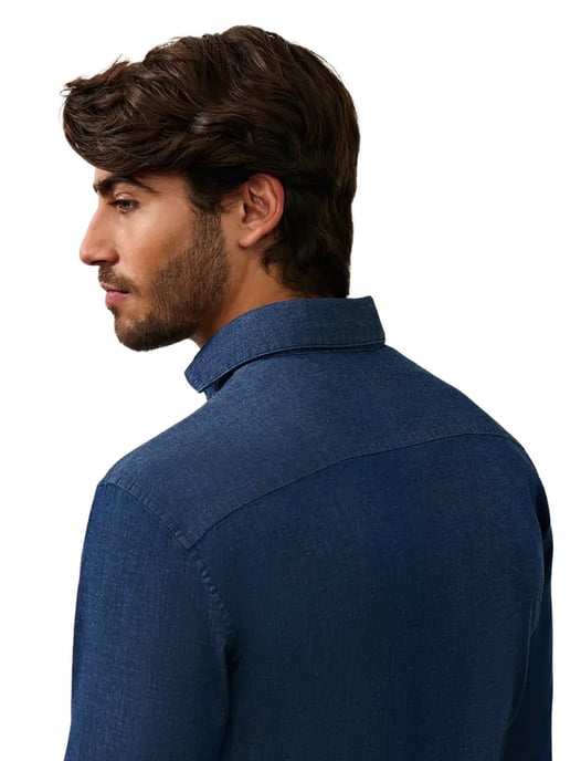 Overhemd Cavallaro Denimo blauw - Image 2