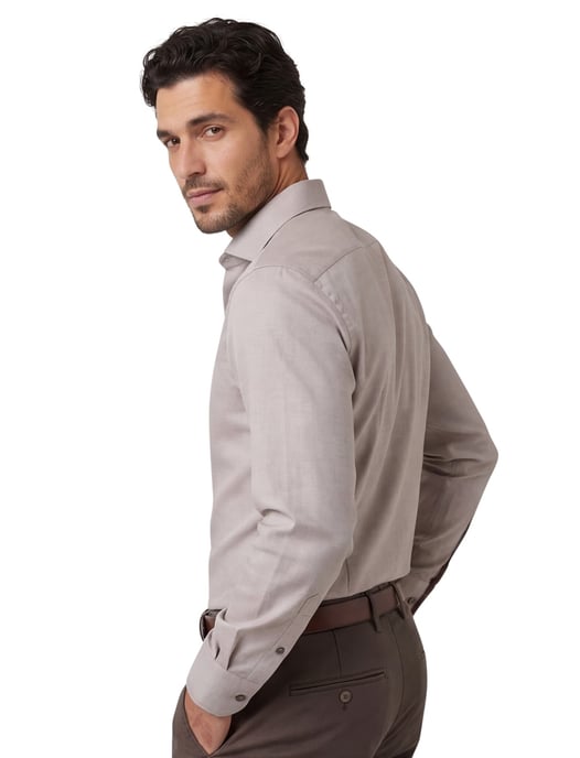 business overhemd Olymp Luxor 24/7 modern fit bruin - Image 2