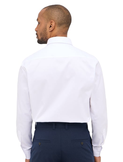 Eterna katoenen overhemd strijkvrij Comfort Fit wit button-down - Image 2