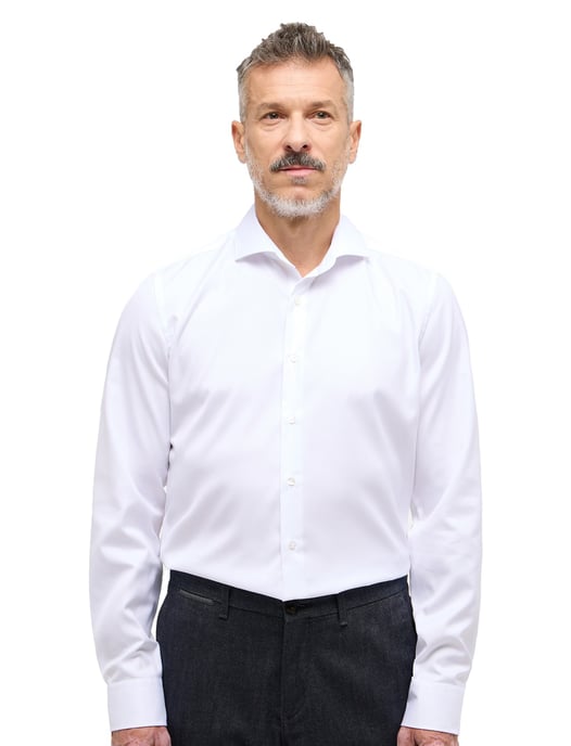 Eterna overhemd Slim Fit wit cutaway boord - Image 1
