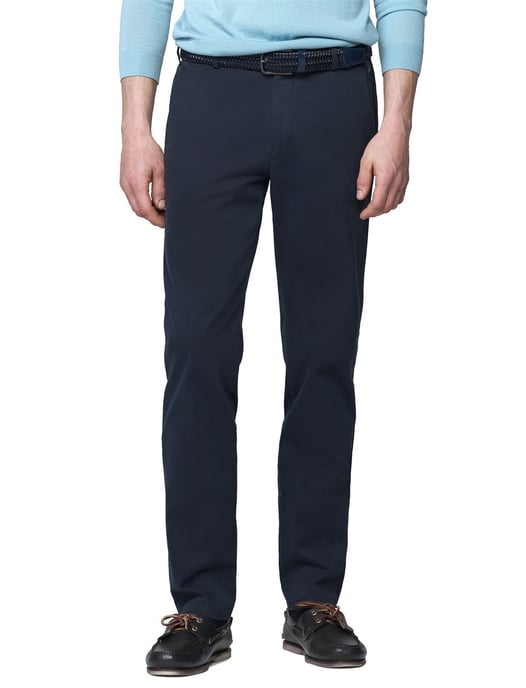 Broek Meyer Bonn donkerblauw flatfront - Image 1