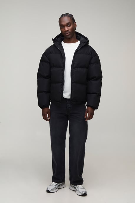 Tall MAN Regular Fit Midweight Padded Hooded Puffer Jacket - Image 4