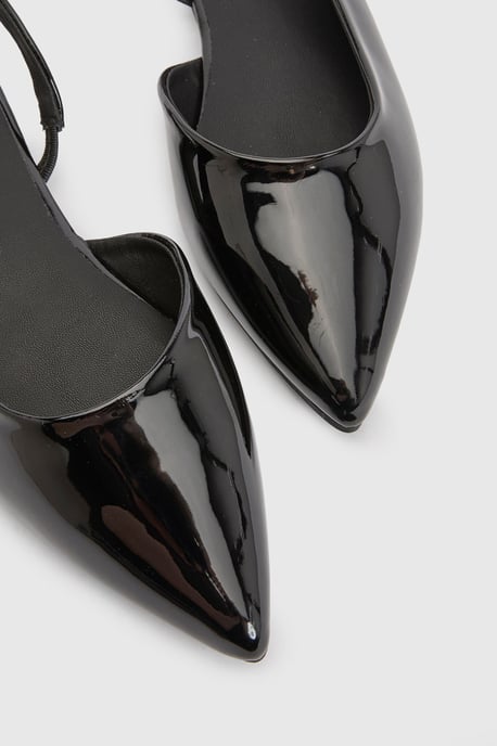 Wide Fit Slingback Patent Pointed Flats - Image 5