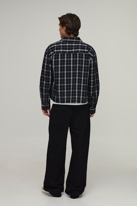 Oversized Boxy Long Sleeve Check Shirt - Image 2
