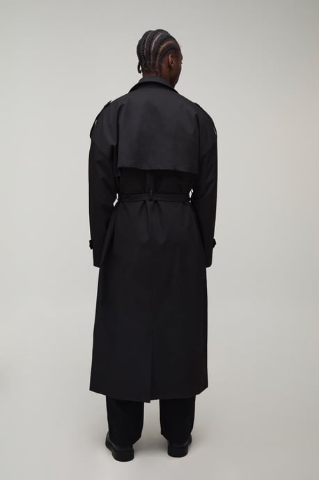 Tall Oversized Twill Trench Coat - Image 2