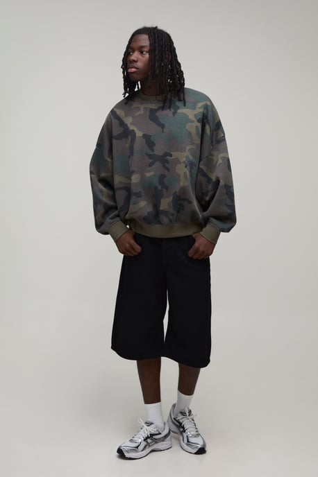 Batwing Camo Crew Neck Sweatshirt - Image 4