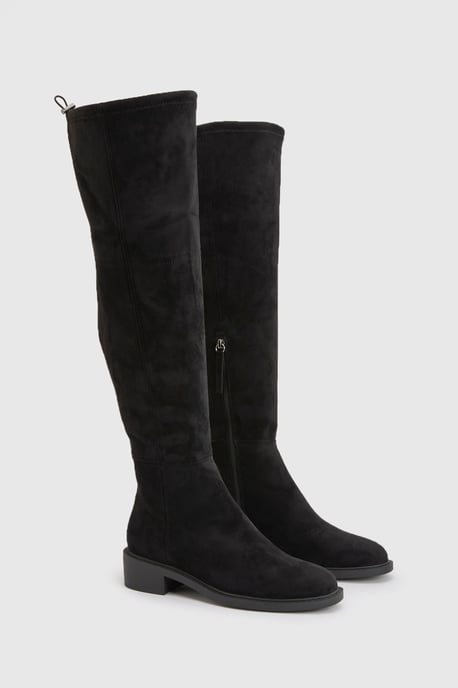 Flat Tie Detail Over The Knee Boots - Image 3