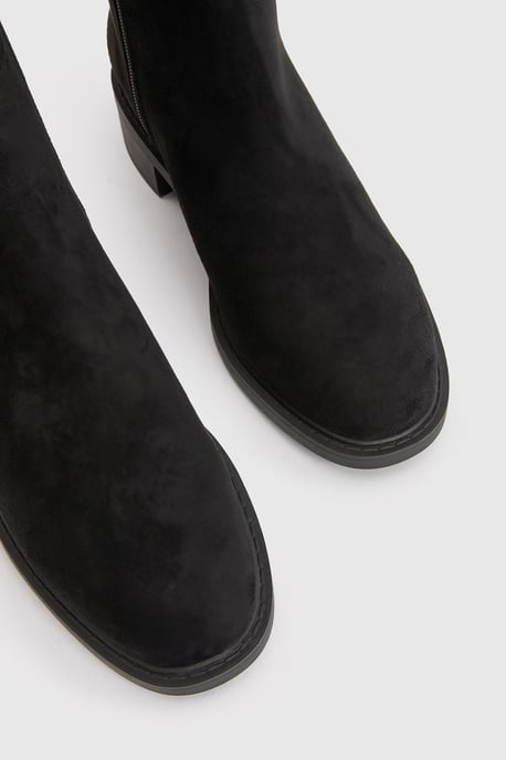 Flat Tie Detail Over The Knee Boots - Image 5