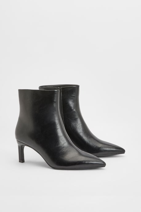 Wide Fit Low Stiletto Heeled Ankle Boots - Image 3