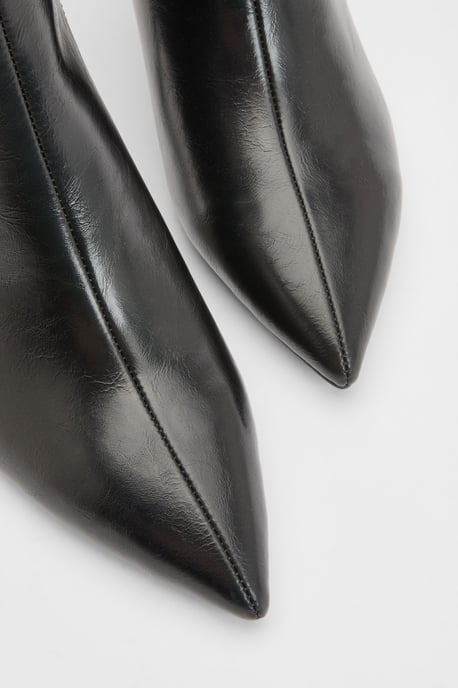 Wide Fit Low Stiletto Heeled Ankle Boots - Image 5