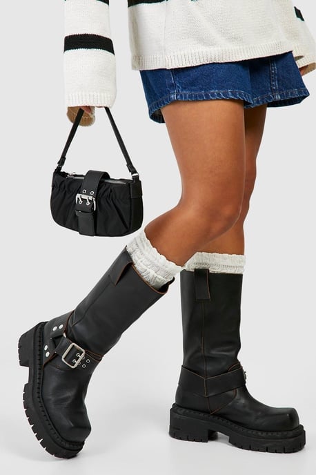 Single Knitted Slouchy Socks - Image 2