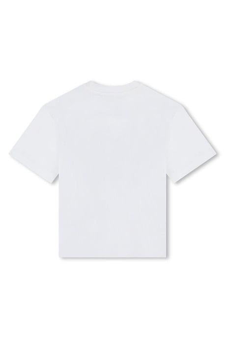 Timberland Boys Large Logo Short Sleeve T-shirt White - Image 2