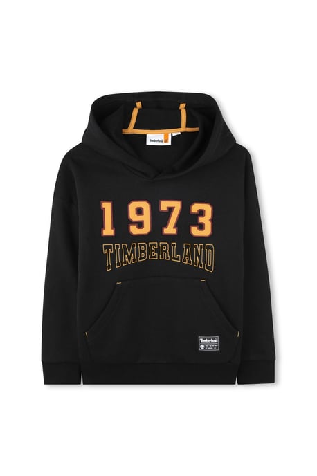 Timberland Boys 1973 Logo Pullover Hoodie Black - Image 5