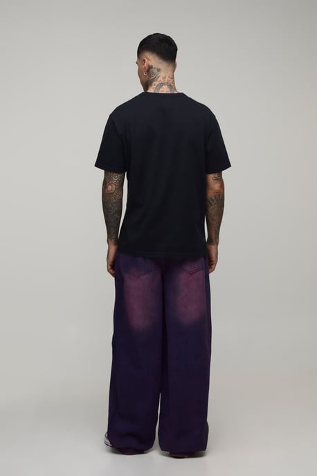 Tall Pink Tinted Baggy Distressed Jeans - Image 2