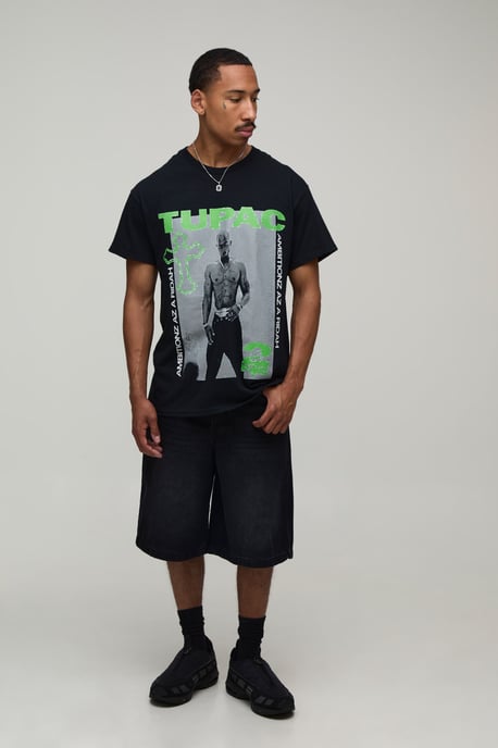 Regular Tupac License Print T-shirt - Image 4